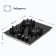 Hon surface Delvento V45N35S001, gas, 3 burners, black