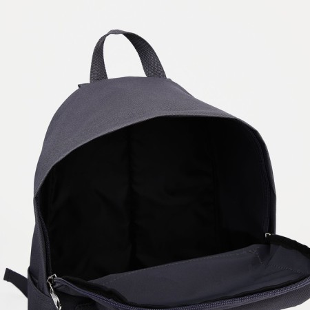 School backpack on lightning, rise, 2 outer pockets, gray color-5