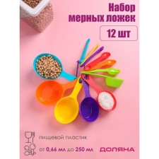 A set of measured spoons of the dilap 