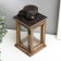 Climber Wood for 1 candle "Lantern" brown 23x11.5x11.5 cm