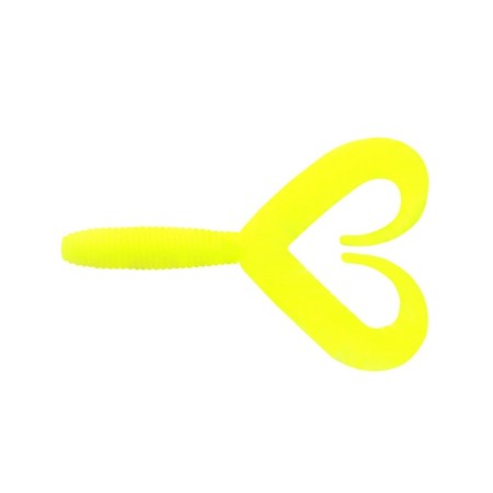 Twizter Yaman Pro look-Two, 10.2 cm, color #02-chertreuse, packaging 5 pcs.
