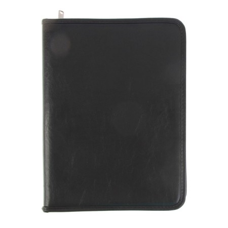 Business folder, artificial leather, 270 x 350 x 30 mm, 6D01 "lux", black-2