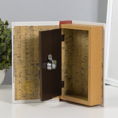 Safe-book wood, leatherette "City streets" 21x13x5 cm-2
