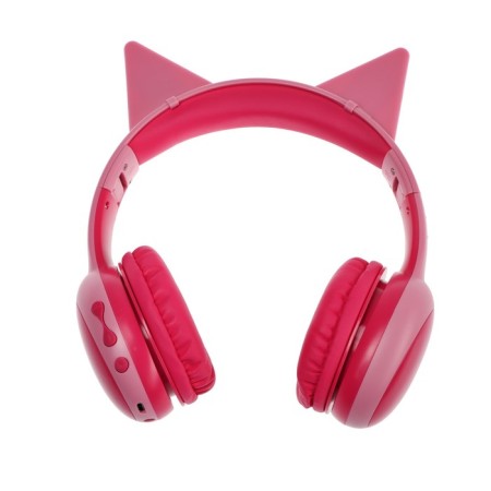 Perfeo Kids children's headphones, wireless, full -size, microphone, BT 5.0, 300 mAh, pink-1