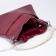 Bag-bag, lightning department, 3 outer pockets, long belt, burgundy color