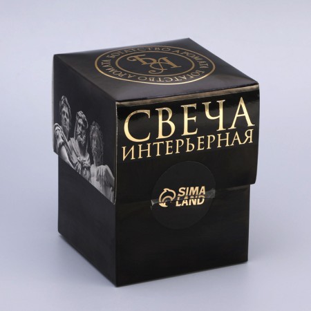 Figure candle in a gift box "Women's silhouette", 10 cm, white-7