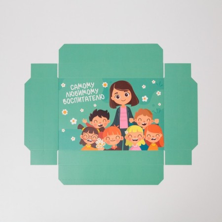 Gift folding box, packaging, “beloved teacher”, 30 x 20 x 9 cm-7