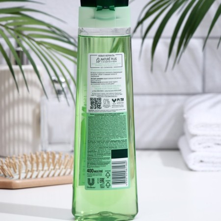 Hair shampoo clean line "Restoring", chamomile and burdock oil, 400 ml-1