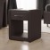 Narrow cabinet "Alero", 1 box, 410 × 430 × 530 mm, eco -leather, color bitter chocolate
