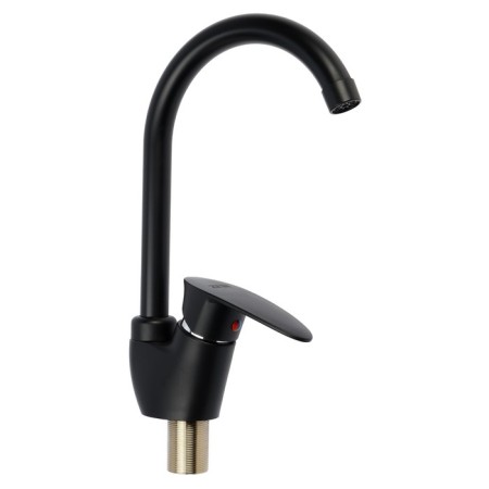 Zein Z3668 kitchen mixer, single-leaf, pour height 23 cm, ABS plastic, black-3