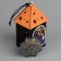 LED suspension "Black Tower of Ghosts" 6.5 × 17.5 × 6.5 cm, plastic, batteries LR1130x3, glow warm white