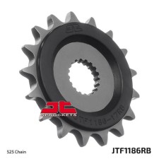 Front Presenter Star with Dampfer JTF1186RB, chain 525, 17 teeth
