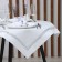 Rainal tablecloth with rhinestones, 85 x 85 ± 5 cm, white color, p/e