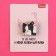 Wooden icon "I have paws", 3 x 2.9 cm