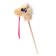 Soft toy "horse-horseman", on a stick, beige color