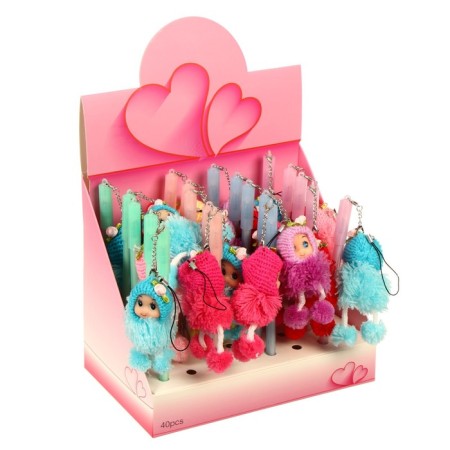 Gel pen- joke "Girl in a hat", mix-5