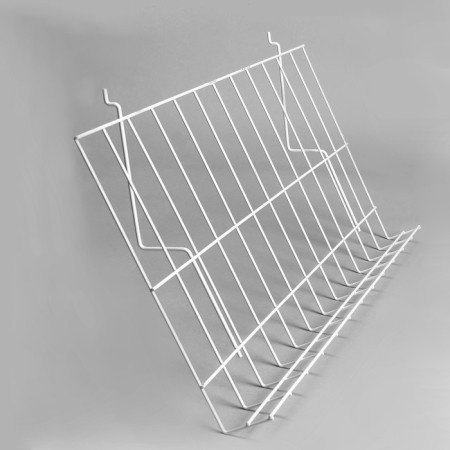 Wire shelf for economy panels, inclined, 70 degrees, 60x33.4, white color-2