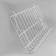 Wire shelf for economy panels, inclined, 70 degrees, 60x33.4, white color
