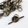 Handle for the casket metal "Hammer" bronze set 10 pcs C183 1.2x1.2 cm