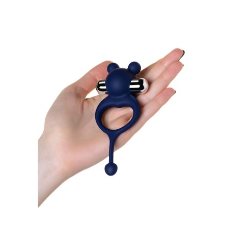 Vibrocolor with a tail Jos Mickey, silicone, blue, 12.5 cm-4