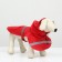 Dog raincoat, size XL (DS 30-35, OG 38-43, Osh 26-31 cm), red