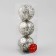 Set of balls plastic D-8 cm, 3 pcs "Madison" Glue Elite