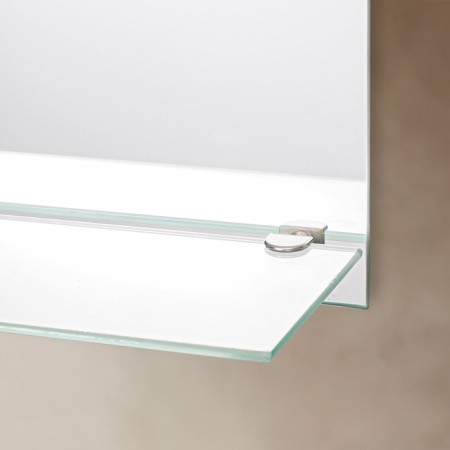 Mirror "Paradise of Birds", with sandblasting graphics and fusing, wall, with a shelf, 35 × 45-1