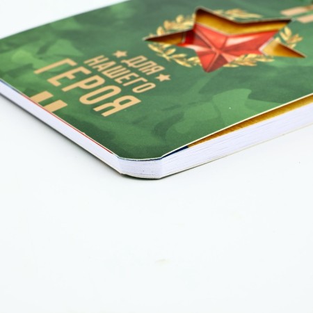 Set "for our hero": Notepad and pen Plastic-3