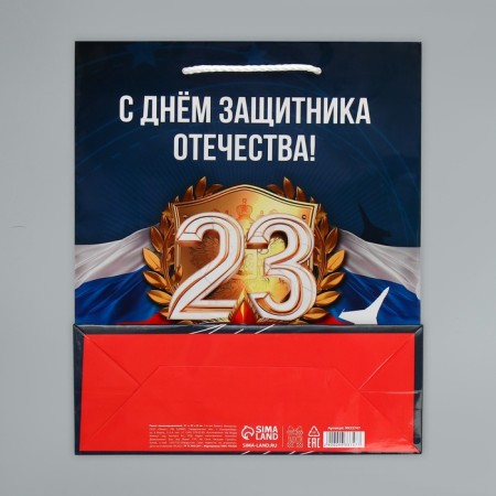 Gift Package Laminated, Packaging, Defender of the Fatherland, ML 21 x 25 x 8 cm-7