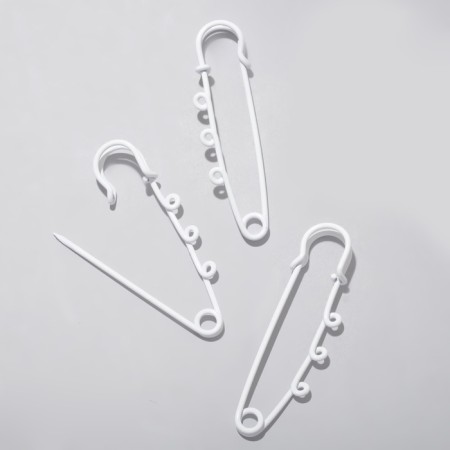 Pins for suspensions (set 3 pcs.) L = 6.5 cm, white color