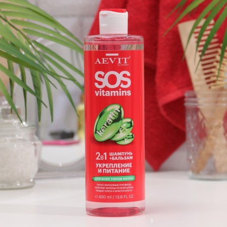 Shampoo + Balm 2B1 Librederm Sosvitamins Strengthening and power, 400 ml