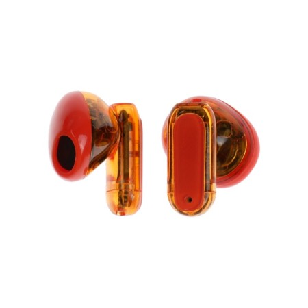 Wireless headphones Y89, TWS, inserts, BT 5.3, 30/300 mAh, transparent, orange-1