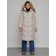 Coat insulated winter feminine, size 42, color light gray