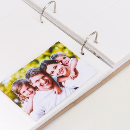 Photo album for 500 photos 10x15 cm, plastic. Sheets, Rings "Only Married" Wedding Auto-3