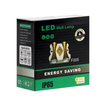 Front Facade "Gloss", FSD-046, 4 W, 3000K, 2 rays, IP65, 220 V, plastic, black-10