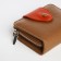 Women's wallet on a magnet, brown color