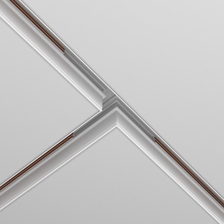 Connector T-shaped Exign built under GCL 9.5 mm, white-2
