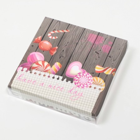 Box for cookies, "good day", 15 x 15 x 3 cm-1