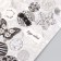 Decor for creativity cardboard "Chips and button. Silver" 24 pcs 13x16.5 cm