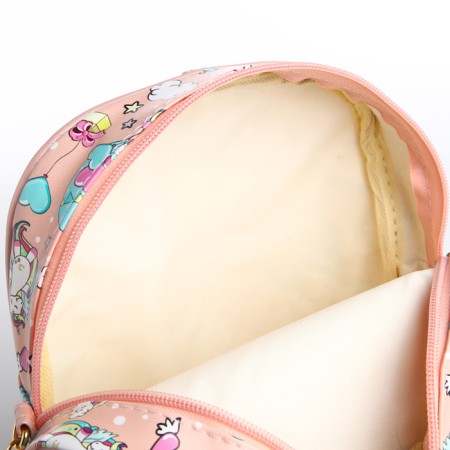 Baby backpack on lightning, pink color-9