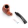 Knukeing pipe for tobacco "Commander premium", classic, red tree, length 13 cm, d-1.8