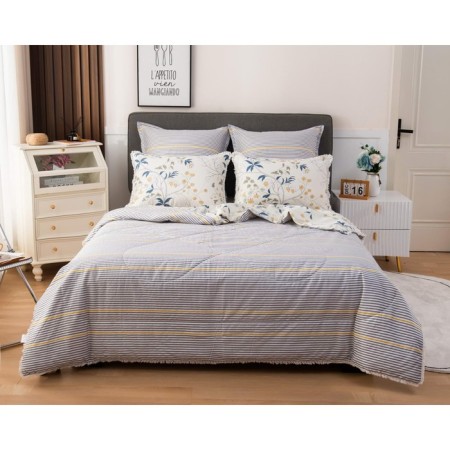 A set with a blanket "Bernadett No. 52", size 150x210 cm, 180x230 cm, 50x70 cm - 2 pcs-3