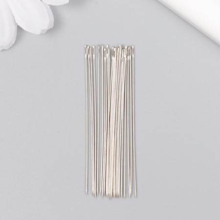 Needles for beads metal in a plastic box set 25 pcs Ø 0.52 mm-1