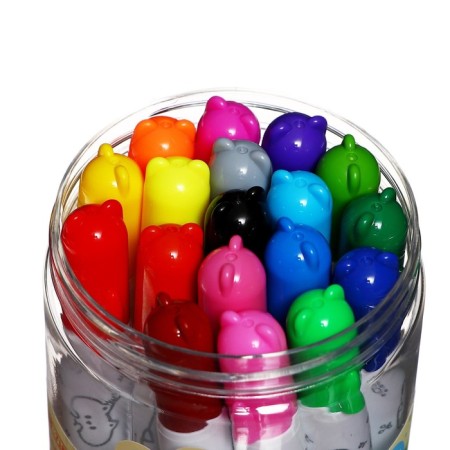 Fleeters 18 colors in a plastic tube with a handle "Mishka"-3