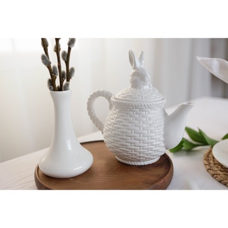 Teapot of the bay “bunny”, 800 ml, white color-8