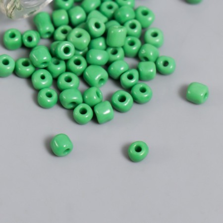 6/0 round beads in the bottle "Jade green" 20 g-2