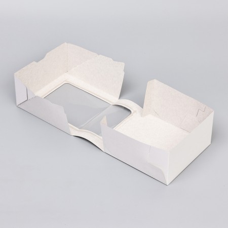 Confectionery packaging with a window, white, 18 x 18 x 10 cm-4