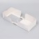 Confectionery packaging with a window, white, 18 x 18 x 10 cm