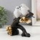Polystone souvenir "Two white birds on a branch with acorns" 20x8x18 cm