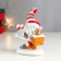 Polystone souvenir "Grandfather Frost with a gift, in a striped cap" 13x5.5x10.5 cm